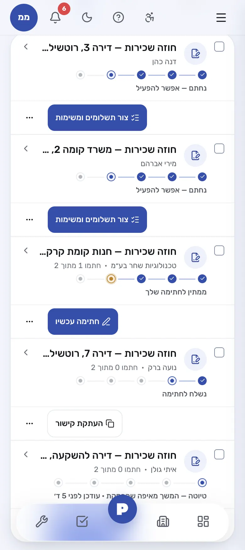 חוזים וחתימות: כל חוזה ושלב החתימה שלו